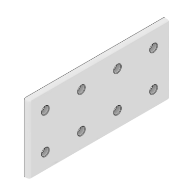 41-140-1SS MODULAR SOLUTIONS TIE PLATE 90MM X 180MM X 6MM<BR>CREATES RIGHT ANGLE, WITH STAINLESS STEEL HARDWARE